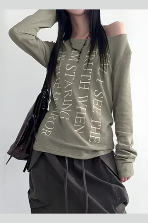 LULU & SKY Women Typography Printed Round Neck T-shirt