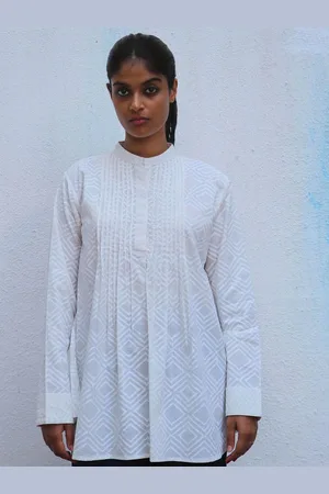 Chidiyaa Women Block Printed Cotton Tunic