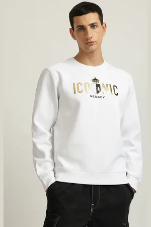 ICONIC Men Printed Cotton Sweatshirt
