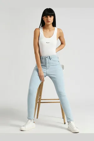 Pepe Jeans Dion Women Skinny Fit High-Rise Clean Look Stretchable Jeans