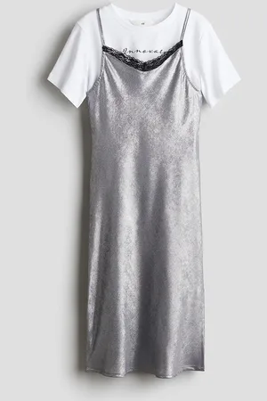 H&M Girls Pure Cotton Dress Set