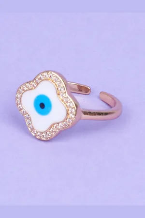 Salty Greek Evil Eye Finger Ring