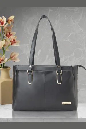 Mast & Harbour Women Solid Structured Leather Shoulder Bag