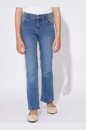 VERO MODA Girls Bootcut Light Fade Stretchable Jeans