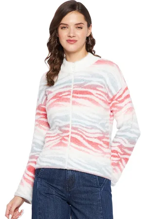 MADAME Women Self Design Cardigan