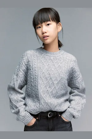H&M Girls Cable-Knit Jumper