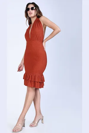 SHOWOFF Women Halter Neck Bodycon Dress