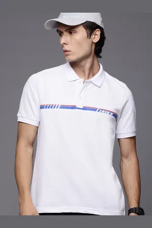 HRX Striped Detail Polo Collar Lifestyle T-shirt