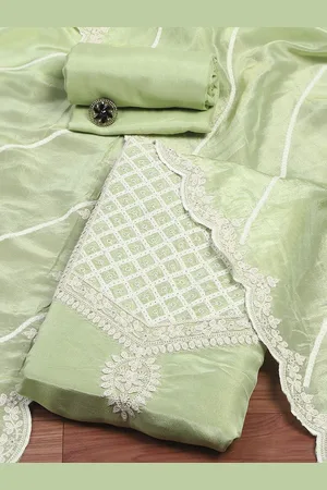 Biba Floral Embroidered Unstitched Dress Material