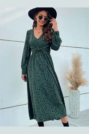 HERE&NOW Women Abstract Printed Fit & Flare Dress