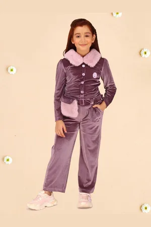 CUTECUMBER Girls Striped Top with Trousers Clothing Set
