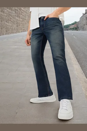 URBANO Men Bootcut Heavy Fade Clean Look Stretchable Jeans
