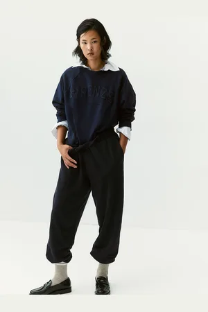 H&M Women Mid-Rise Washed-Look Joggers