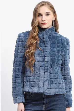 MADAME Women Checked Single-Breasted Overcoats