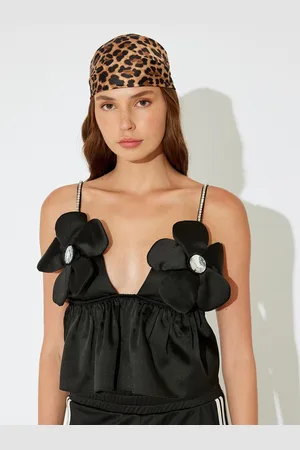 Koton Women Floral Applique Shoulder Strap Bralette Top