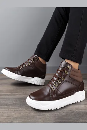 BXXY Men High-Top Lace-Ups Elevator Sneakers