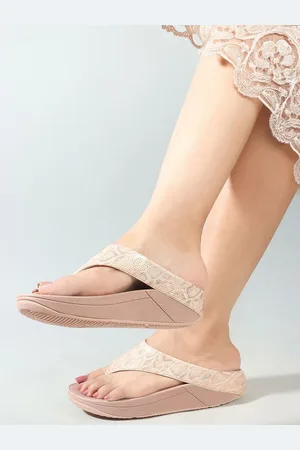 Elle Women Printed Flatform Heels Sandals