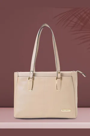 Mast & Harbour Women Solid Structured Leather Shoulder Bag