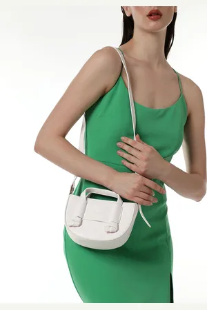 Campus Sutra Women Leather Half Moon Sling Bag