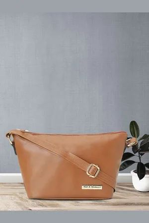 Mast & Harbour Women Textured Crossbody Leather Sling Bag