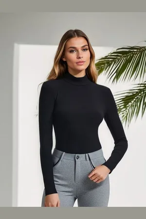 LULU & SKY Women Casual Ribbed Bodysuit