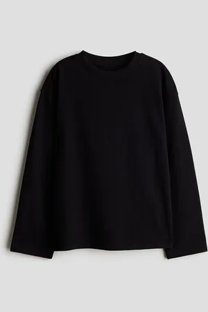 H&M Girls Long-Sleeved Cotton Top