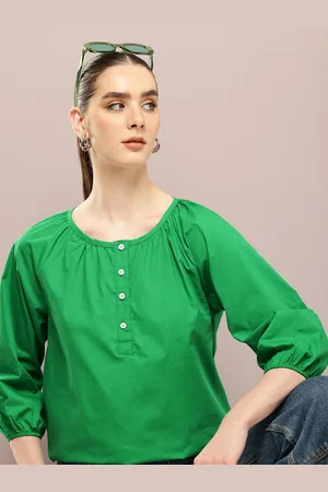 Kook N Keech Puff Sleeves Pure Cotton Top