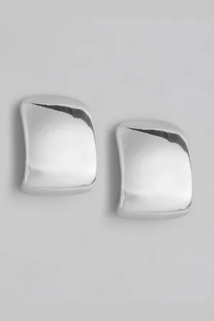 MANGO Square Drop Earrings