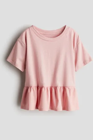 H&M Girls Cotton Peplum Top