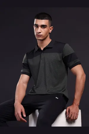 TECHNOSPORT Men Polo Collar Anti Static Slim Fit T-shirt