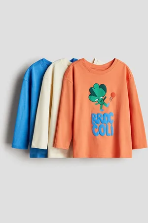 H&M Boys 3-Pack Cotton Tops