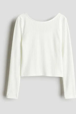 H&M Girls Ribbed Jersey Top