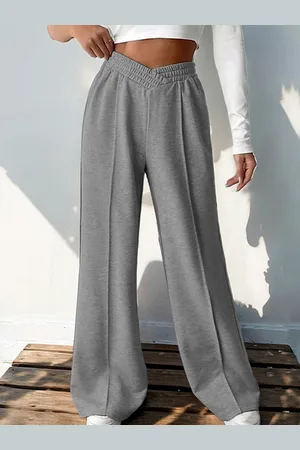 HERE&NOW Women Solid Regular Fit Parallel Trouser