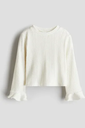 H&M Girls Flare-Sleeve Jersey Top