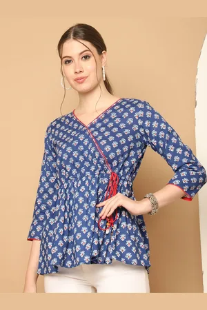 Roly Poly Women Floral Print Cotton Peplum Crop Top