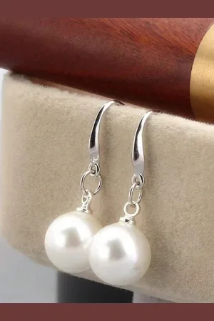 EL REGALO Stainless Steel Beaded Contemporary Drop Earrings