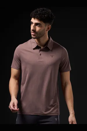TECHNOSPORT Men Polo Collar Anti Static Slim Fit T-shirt
