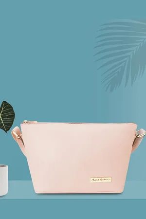 Mast & Harbour Women Solid Crossbody Leather Sling Bag