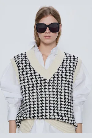 LULU & SKY Women Self Design Sweater Vest