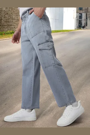 URBANO Men Loose Fit Non-Stretchable Cargo Jeans