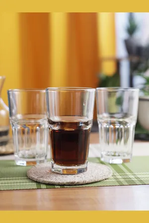 Ocean Set Of 6 Transparent Solid Dishwasher Safe Water/Juice Glass