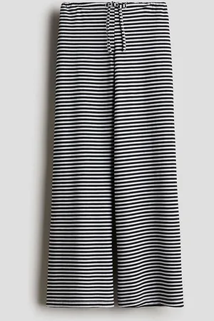 H&M Girls Wide Jersey Trousers