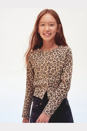 H&M Girls Cotton Patterned Cardigan