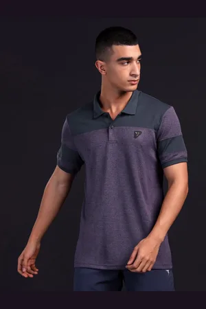 TECHNOSPORT Men Polo Collar Anti Static Slim Fit T-shirt