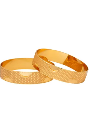 Shivansh Set Of 2 Gold-Plated Bangle