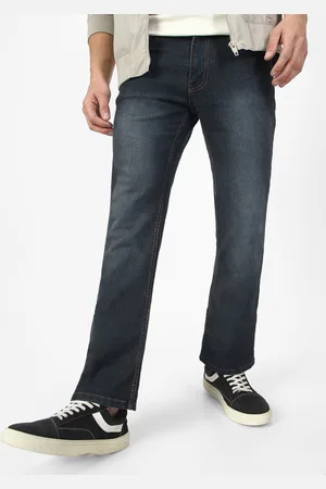 URBANO Men Bootcut Heavy Fade Clean Look Stretchable Jeans