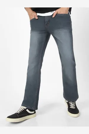 URBANO Men Bootcut Heavy Fade Clean Look Stretchable Jeans