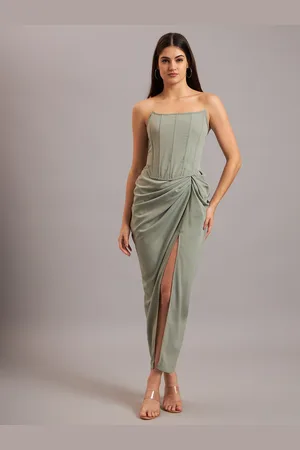 Eavan Women Strapless Bodycon Midi Dress