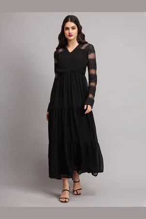 Eavan Women Self Design Fit & Flare Maxi Dress