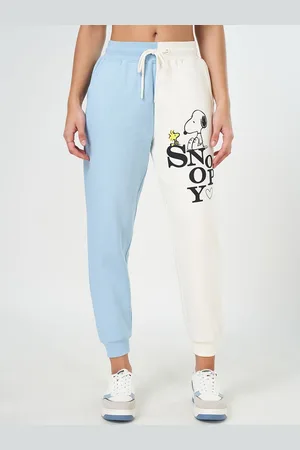 Pantaloons Women Colourblocked Mid-Rise Joggers Track Pants